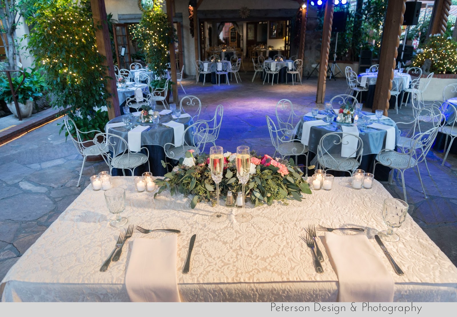 Sweetheart table wedding at The Hacienda Santa Ana