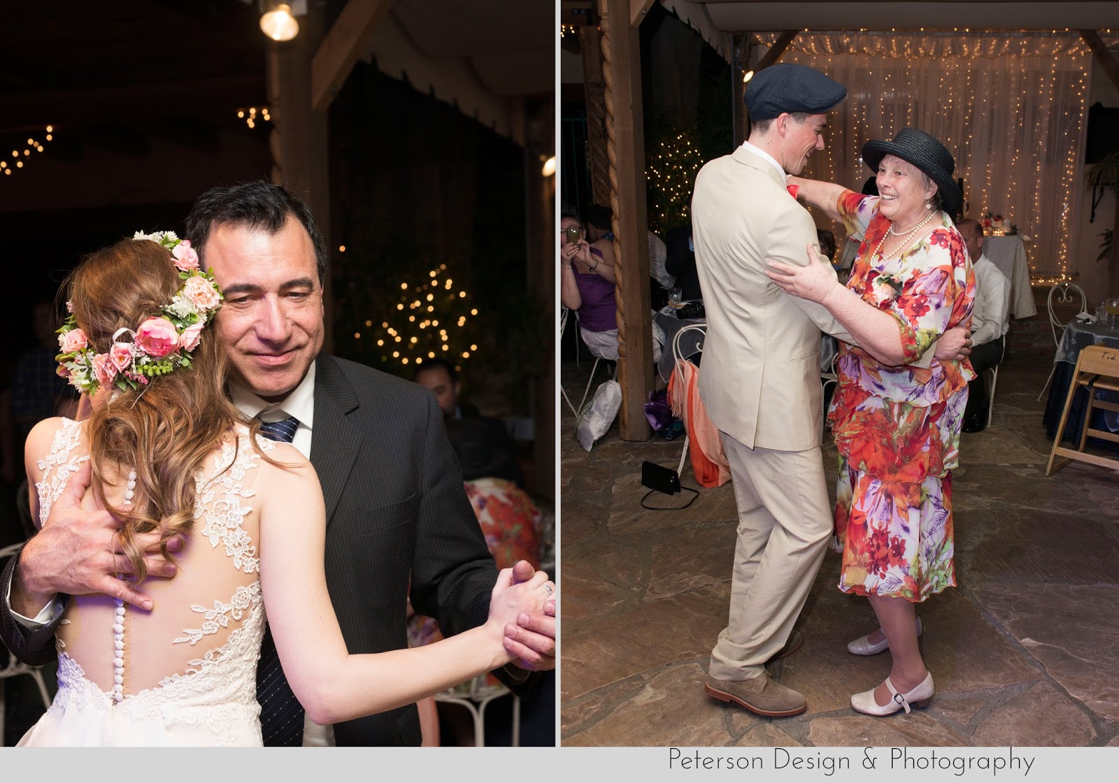 Father Daughter Mother Son Dances at The Hacienda Santa Ana Wedding Venue