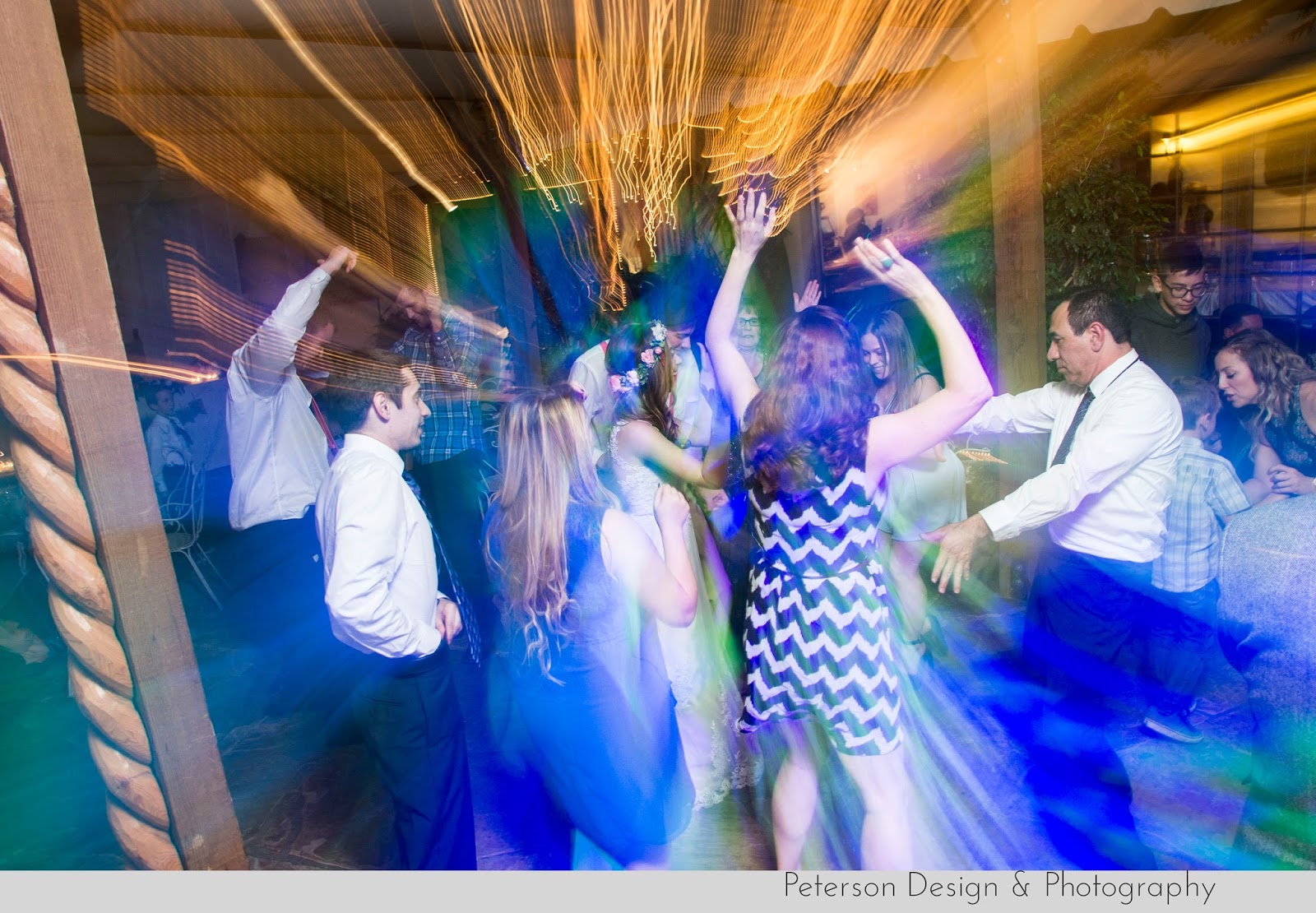 dance party at wedding reception hacienda santa ana