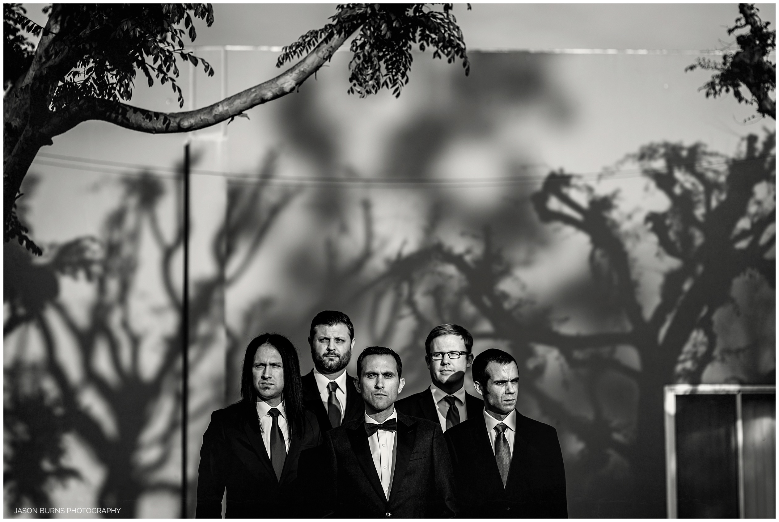 Groom and Groomsmen at The Hacienda Santa Ana