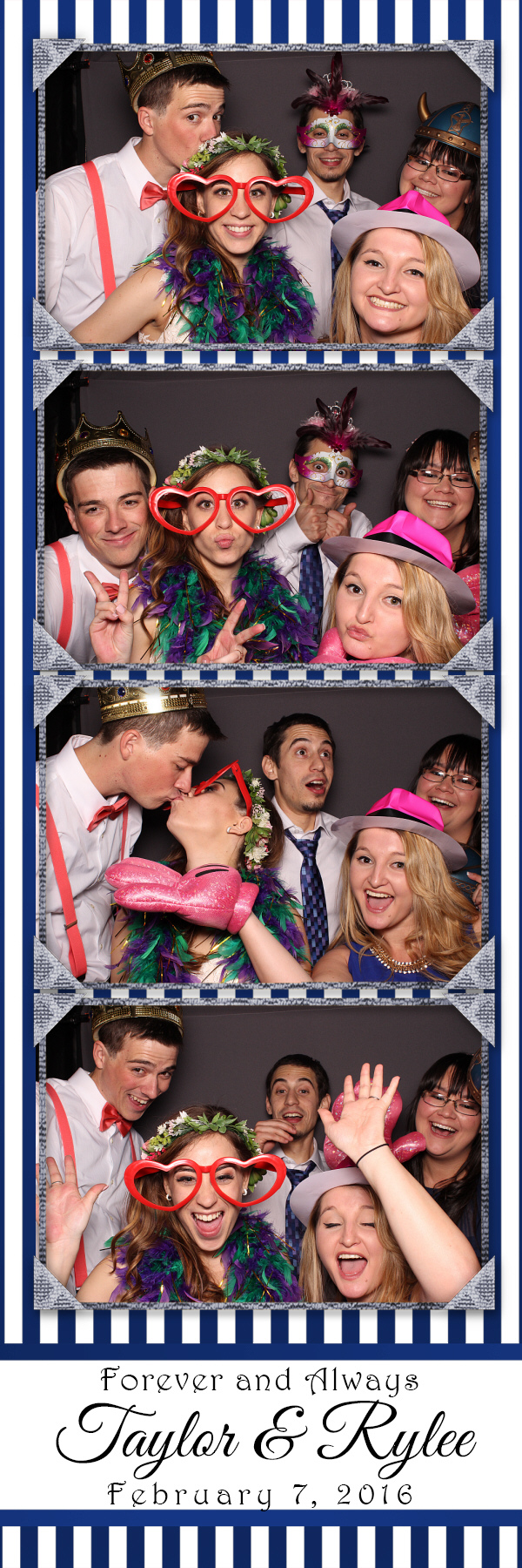 Bride and Groom in the Showcase DJ Photo Booth at The Hacienda Weddings